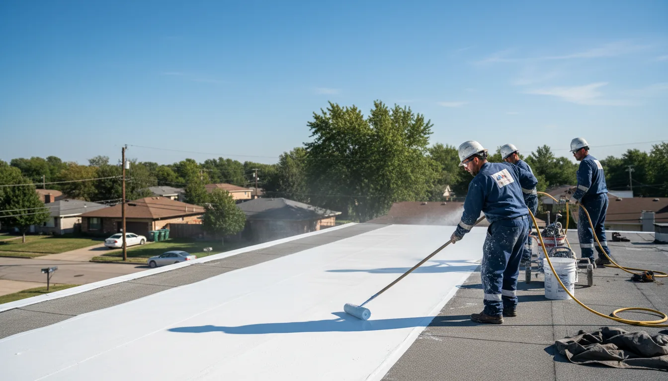 Commercial roof coating in Exeter, CA near me
